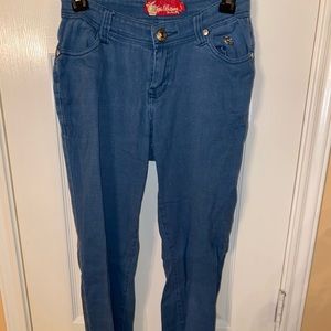 Apple bottom navy jeans
